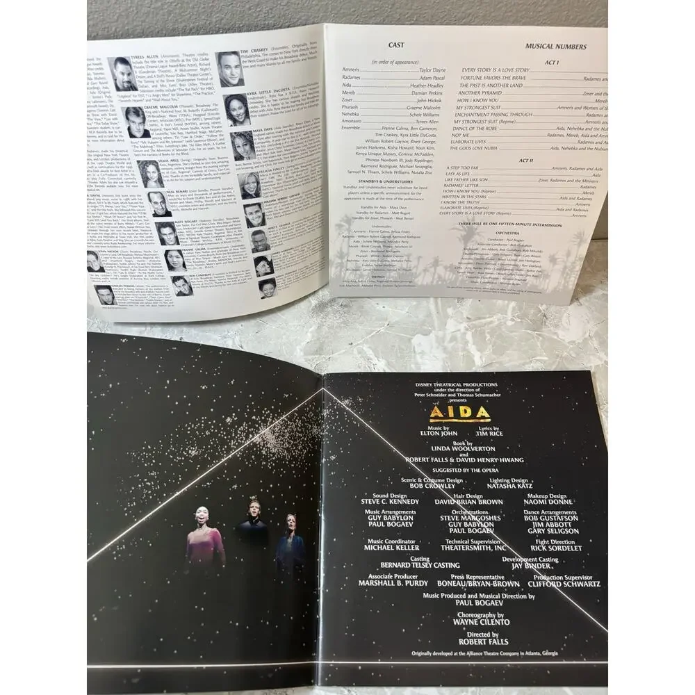 Vintage 2000‎ Elton John and Tim Rice’s Aida Souvenir Brochure Book